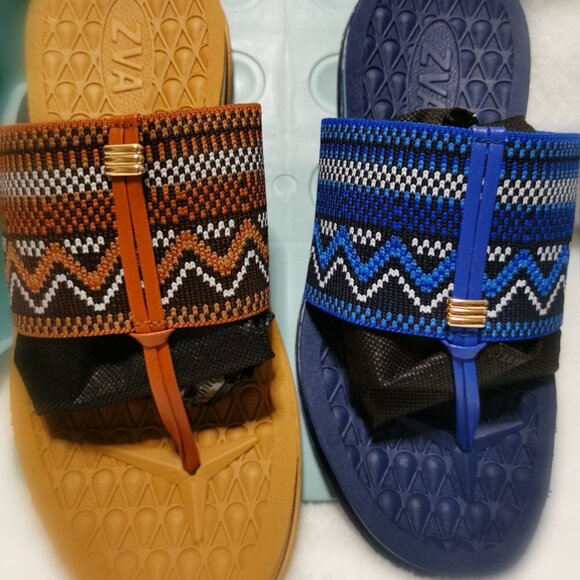 Women's Flat Slide Sandals - Comfy Classy Slip on Cute Dressy Flat Summer Shoes. - Picture 5 of 11